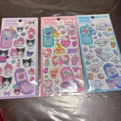 み*ぃ様 平成ハッピーフォン　シール　マイメロ　クロミ シナモン　キティ　サンリ