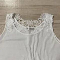 ☆ホワイトレースタンクトップL☆