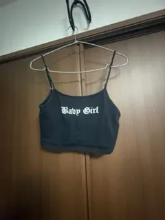 Baby Girl ロゴ タンクトップ 黒
