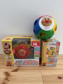 アンパンマン　おでかけメロディハンドル　くるくる手遊び観覧車　育脳まるまるパズル