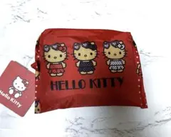 ★新品 ハローキティ 日焼け エコバッグ 折りたたみバッグ アベイル 赤