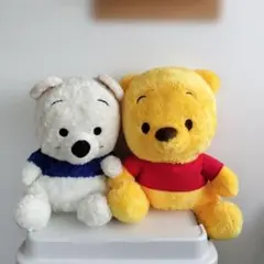 くまのプーさん　ビッグぬいぐるみ　まとめ売り　ホワイト　イエロー