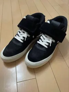 最終値下げ　美品　MSGM ハイカットレザースニーカー 黒 39のサムネイル