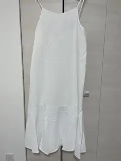 白のキャミワンピース Lサイズ 新品