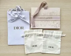 DIOR ディオール巾着ポーチ とショップ袋 セット