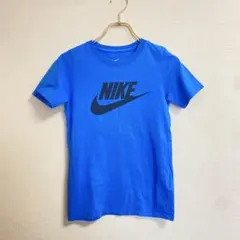 《NIKE》ロゴ Tシャツ ブルー 【XS】