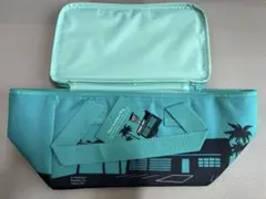 トレーダージョーズ　ミニクーラーバッグ　ターコイズ