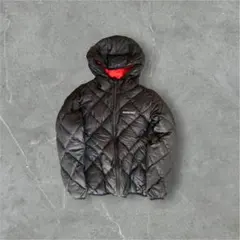 mont-bell ダウンジャケット キルティング　リバーシブル 黒/赤　キッズ