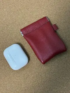 【訳あり】本革ばね口金レザーポーチ／コイン／イヤホン／口金／ハンドメイド