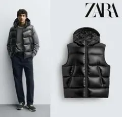 ★美品★zara ダウンベスト メンズMサイズ