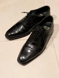 Perfetto　ペルフェット　黒　革靴 ストレートチップ