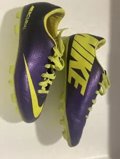 【値下げ】NIKE マーキュリアル サッカー スパイク 21cm 紫×黄色