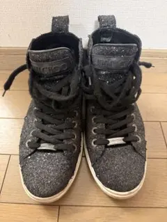 JIMMY CHOO ハイカットスニーカー グリッター ブラックのサムネイル