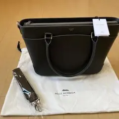 PELLE MORBIDA 本革 ビジネスバッグ チャコールグレー