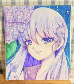 ぱ*こ様 【手描きイラスト】オリジナル 原画 一点物 浴衣 夏祭 り猫耳