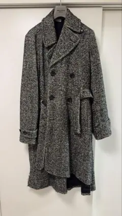 COMME des GARCONS HOMME PLUS ツイード 捻れコート