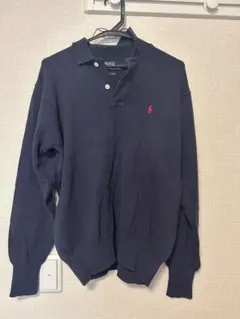 【90s】Polo by Ralph Lauren ネイビー セーター M