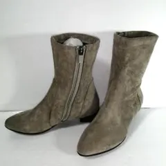 ●fitfit ショートブーツ　スウェード　サイドジップ
