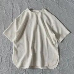 美品 SACRA フレンチスリーブブラウス ホワイト サイズ38*RD1096 