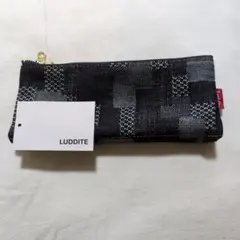 LUDDITE デニムパッチワーク筆箱　未使用　岡山ジャガードデニム　日本製