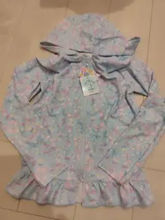 新品未使用 マザウェイズ ラッシュガード 140cm 女の子 水色