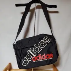 adidas ショルダーバッグ ブラック ロゴプリントのサムネイル