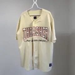 【LA現地購入】THRASHER HUF WORLDWIDE クリーム色