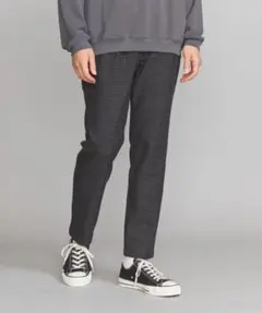 ビューティー＆ユース TR チェック 1プリーツ イージー パンツ S