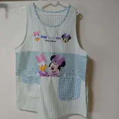 保育士、介護ミニーマウス・デイジーダック エプロン＋靴下１足