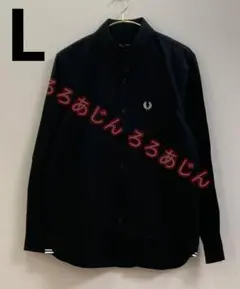 Fred Perry フレッドペリー ボタンダウンシャツ 黒 サイズ L