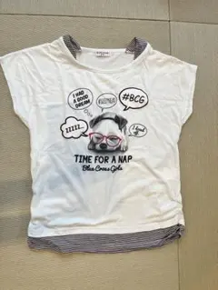 Blue Cross Girls 犬プリントTシャツのサムネイル