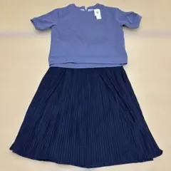 ikka ネイビー セットアップ