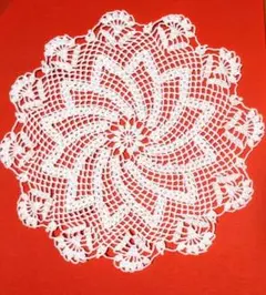 ♥ハンドメイドA＊レース編み＊ドイリー、手編み、インテリア小物、白、敷物、雑貨