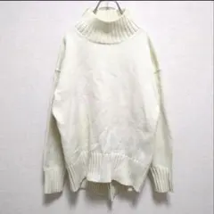 E1486 ロペピクニック　ハイネック　ニット　セーター　プルオーバー　ゆるだぼ