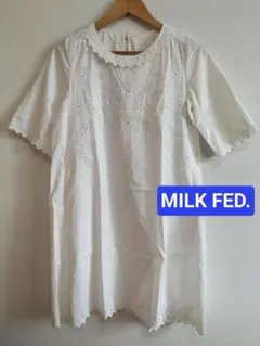 MILKFEDミルクフェド　チュニック　レース　ホワイトのサムネイル