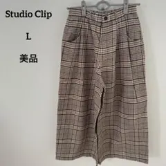 【美品studio clip パンツ スタディオクリップ　チェックパンツ　ワイド