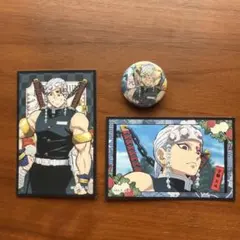 鬼滅の刃 宇髄天元 缶バッジ、シールセット