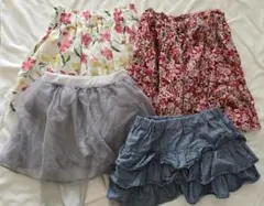 子供服　女の子　スカート 120　まとめ売り　4点