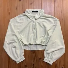 【M】GORGE/ゴージ/長袖シャツ/グリーン/デザインシャツ/春夏秋冬のサムネイル