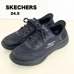 SKECHERS スリップインズ ブラック スニーカー スニーカー 24.5