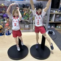 ハイキュー!!　ポージングフィギュア　孤爪研磨　黒尾鉄朗　セカンドユニフォーム