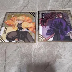 鬼滅の刃 アニプレックスオンラインくじ クリア色紙 善逸 黒死牟