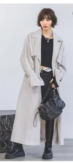 PAGEBOY ベージュ トレンチコート