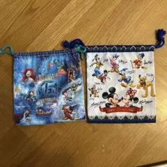 ディズニーシー15周年　東京ディズニーリゾートきんちゃく2点セット
