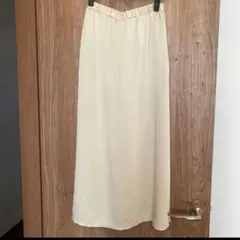 6 新品　サテン ロングスカート