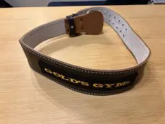 GOLD'S GYM パワーベルト レザー ブラック　Ｌサイズ