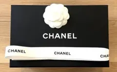 CHANEL ギフトボックス 黒　マグネット式　リボン付　バッグ用