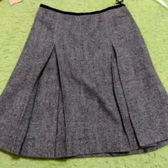 グレー系 プリーツスカート Lサイズ