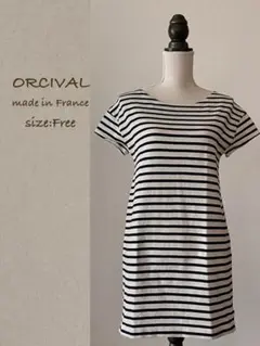 ORCIVAL オーシバル　フランス製　マリンボーダーワンピースのサムネイル