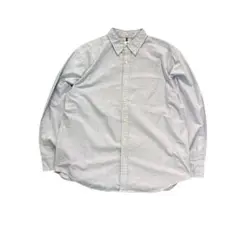 7BS3 【OXFORD】無地長袖シャツ　ダンガリー　インポート古着